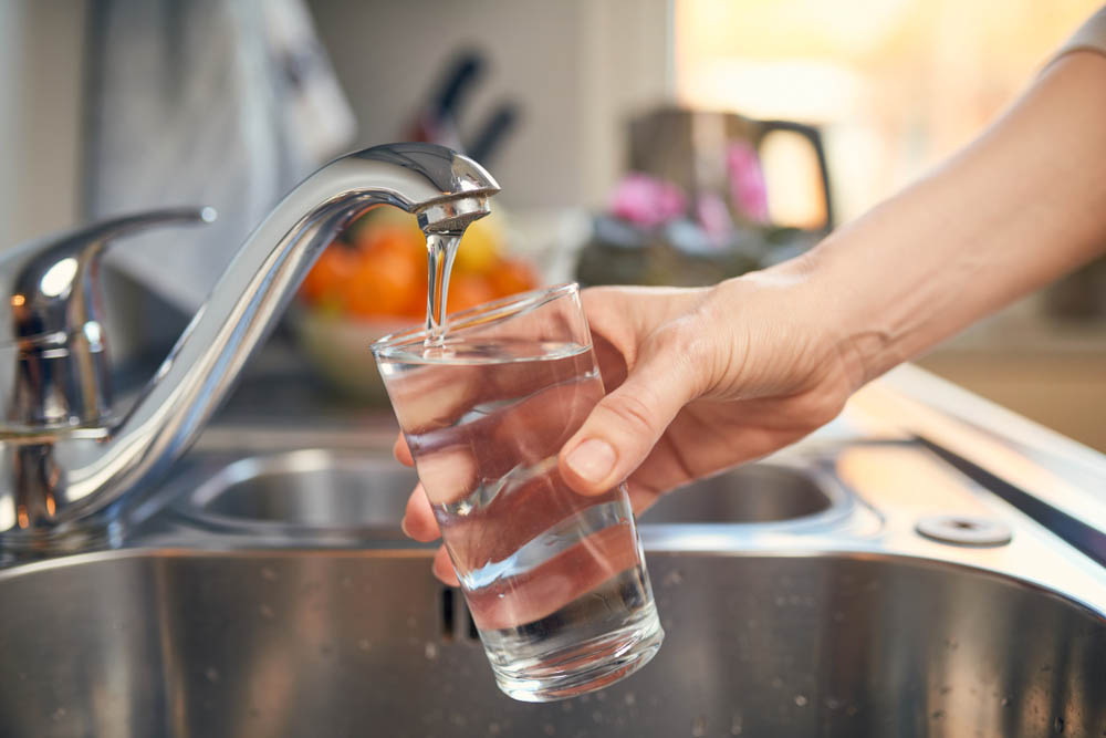 Pouring Fresh Tap Water Into a Glass Waimea, HI