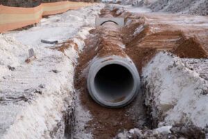 municipal sewer pipes