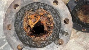 corroded drain pipe